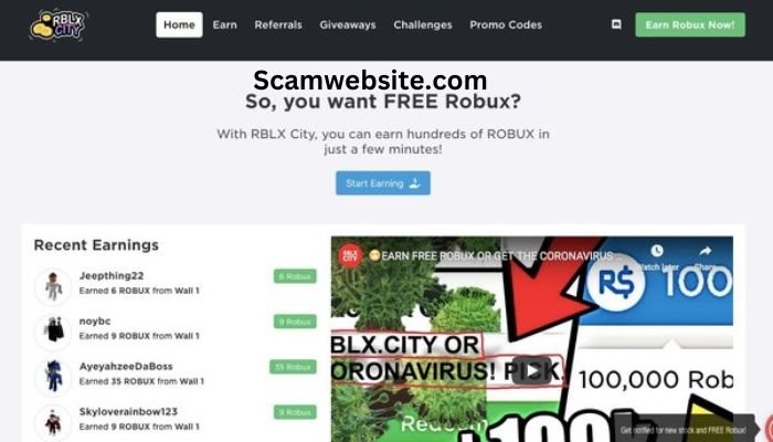 Scamwebsite.com Robux